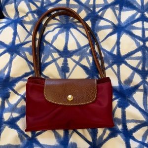 Red Longchamp le pliage small